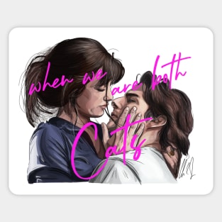 Vanilla Sky: when we are both cats Sticker